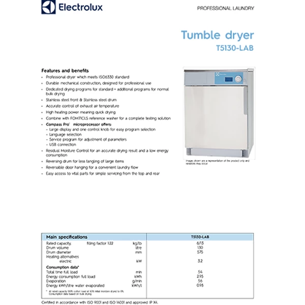 Tumbler Dryer Electrolux Type T5130LAB